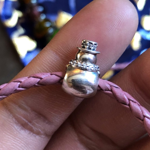 Pandora Leather Bracelet & Necklace Set with 7 Charms - Picture 10 of 11